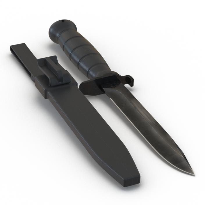 Glock FM 78 Knife 3D Models Set Black 3D