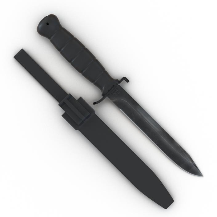 Glock FM 78 Knife 3D Models Set Black 3D