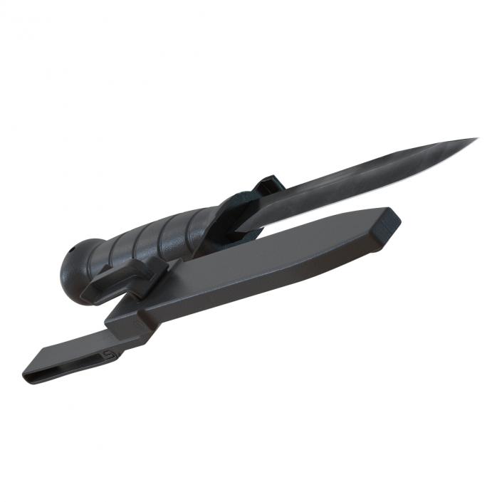 Glock FM 78 Knife 3D Models Set Black 3D