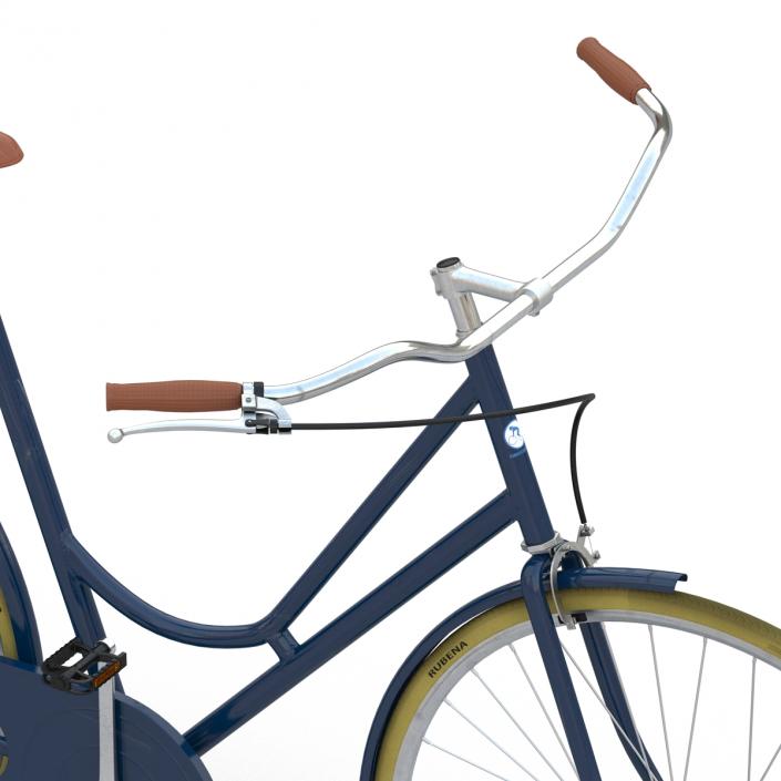 3D City Bike Blue Rigged