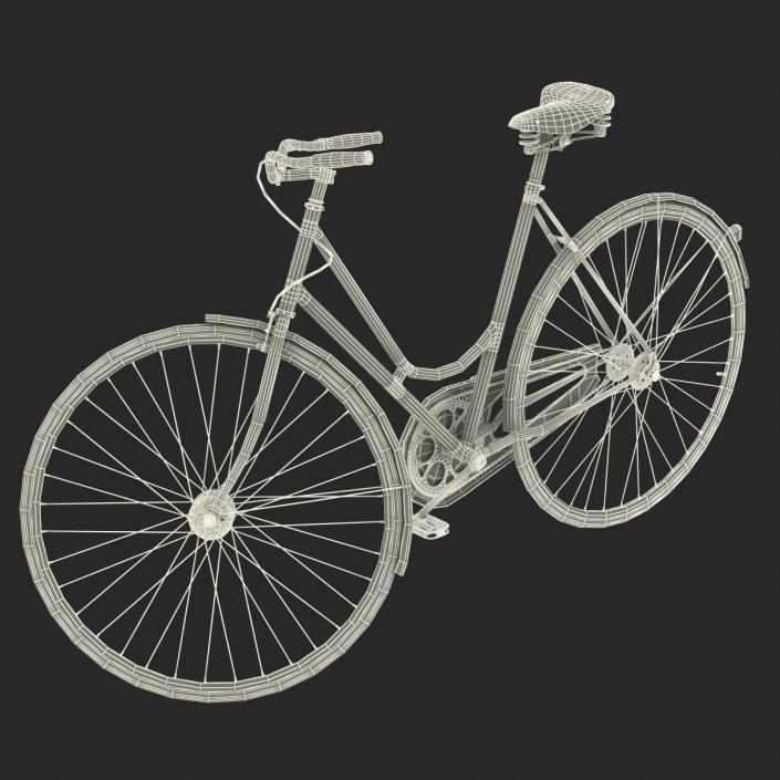 3D City Bike Blue Rigged