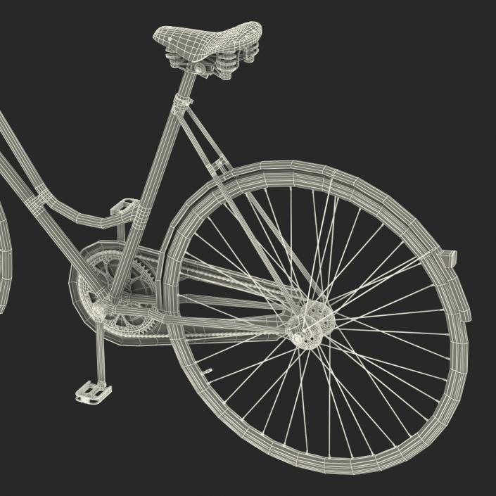 3D City Bike Blue Rigged