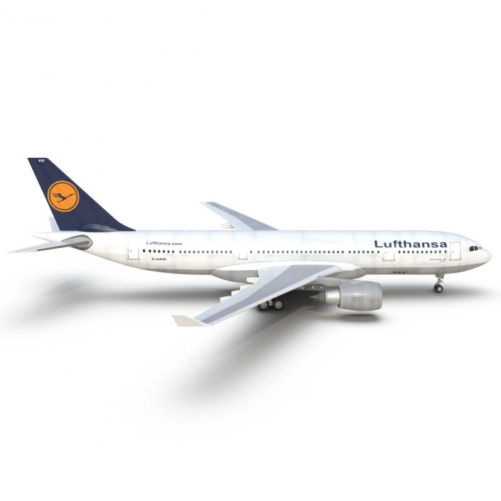 3D Jet Airliner Airbus A330-200 Lufthansa model