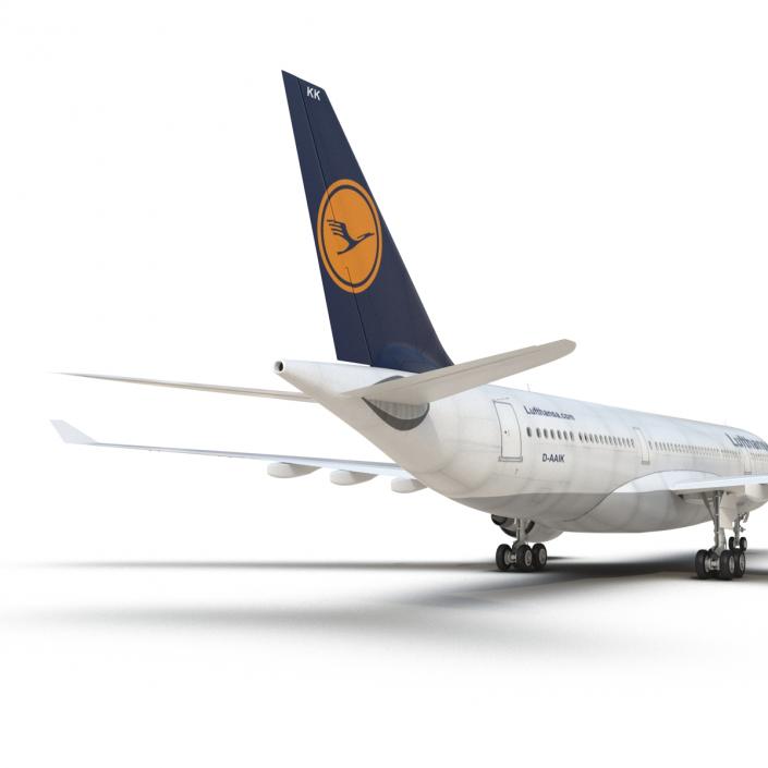 3D Jet Airliner Airbus A330-200 Lufthansa model