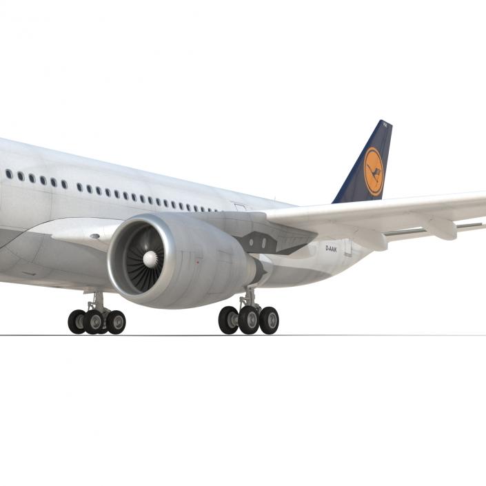 3D Jet Airliner Airbus A330-200 Lufthansa model