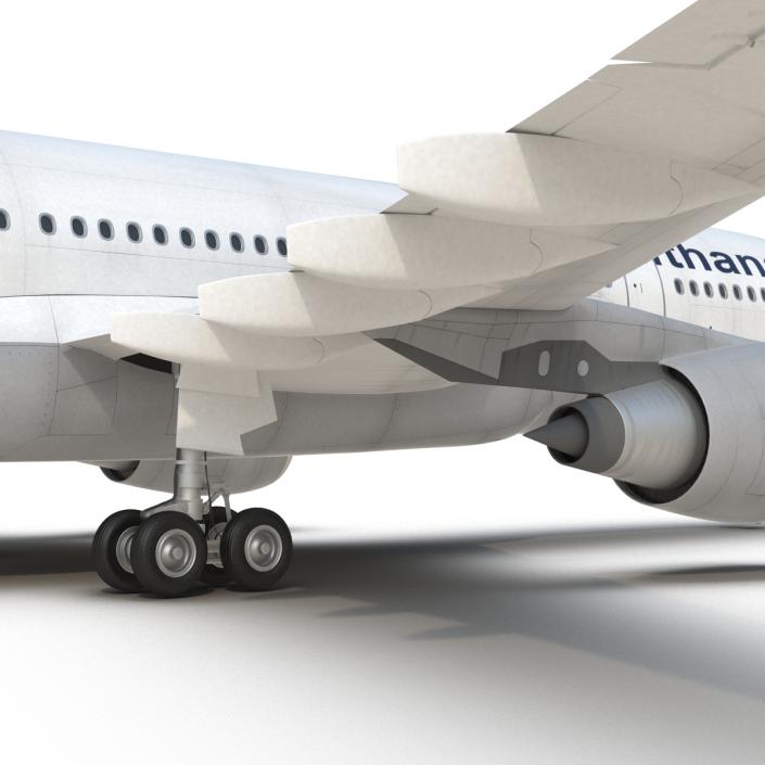 3D Jet Airliner Airbus A330-200 Lufthansa model