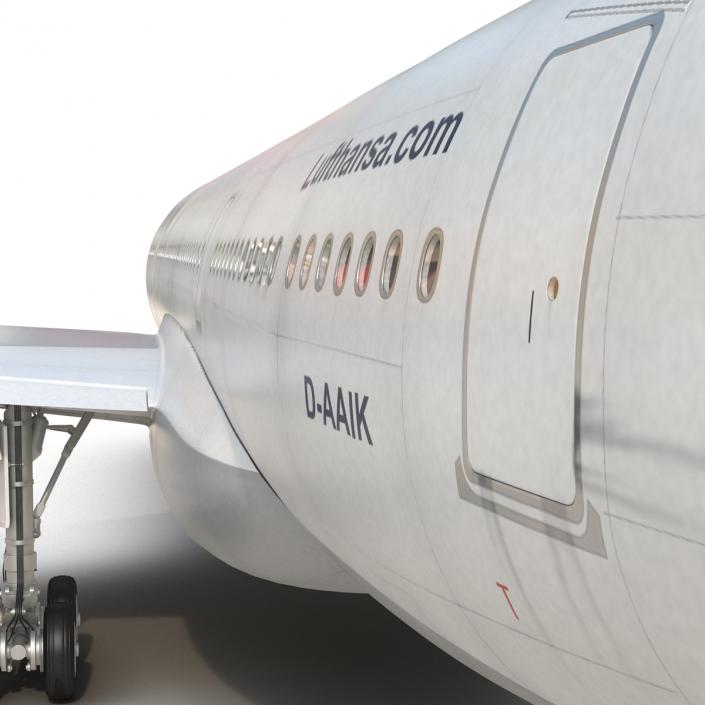 3D Jet Airliner Airbus A330-200 Lufthansa model