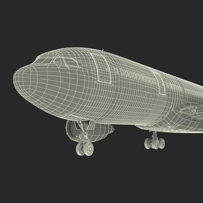 3D Jet Airliner Airbus A330-200 Lufthansa model