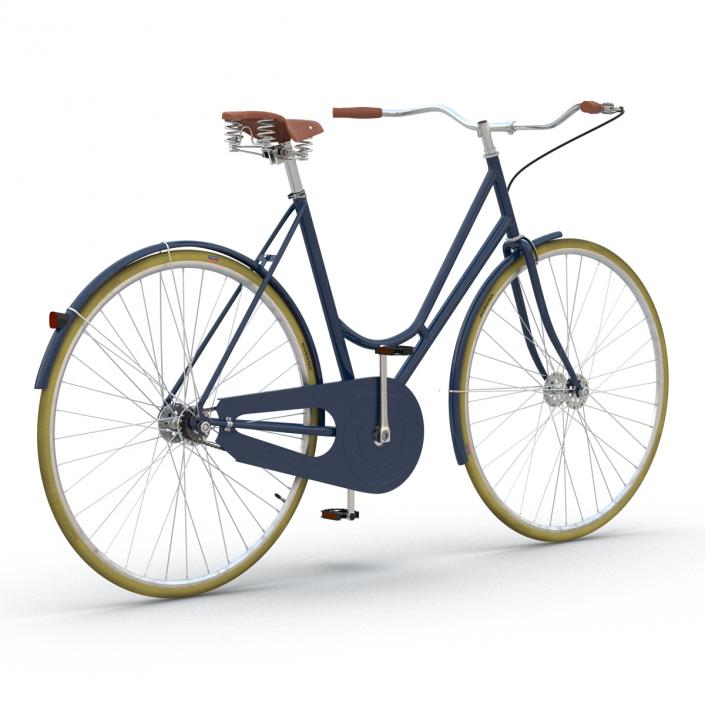 City Bike Blue 3D model