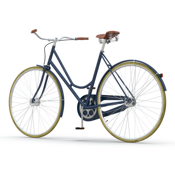 City Bike Blue 3D model