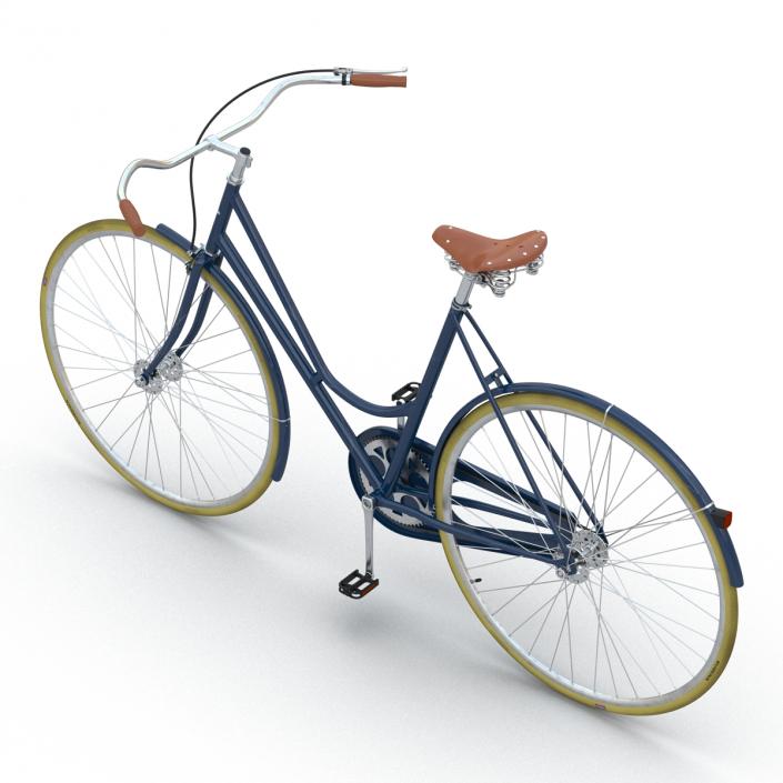 City Bike Blue 3D model