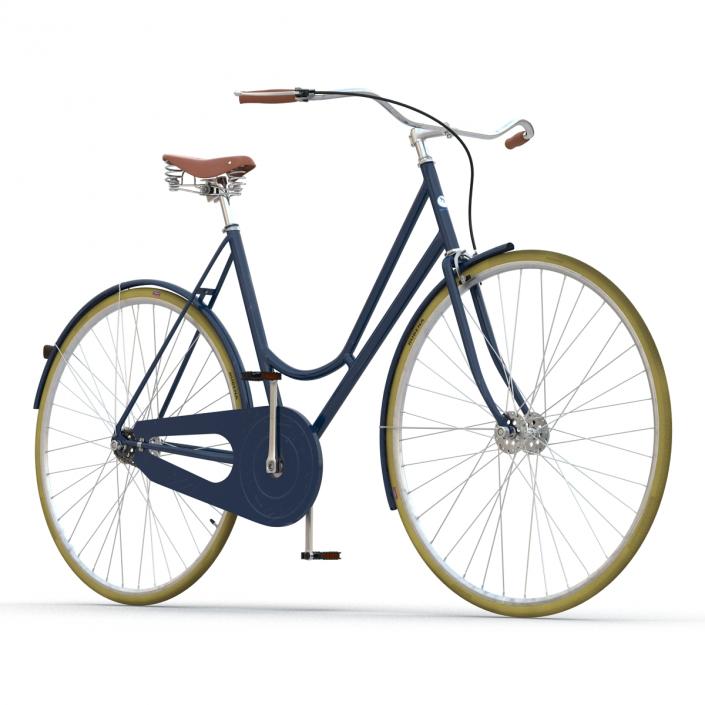 City Bike Blue 3D model