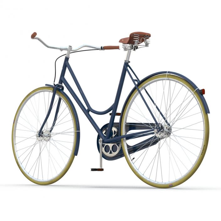 City Bike Blue 3D model