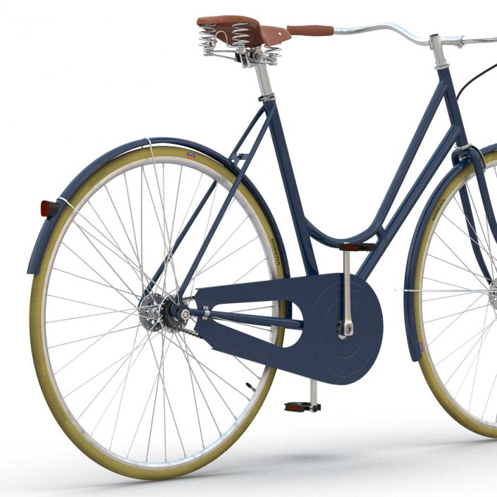 City Bike Blue 3D model