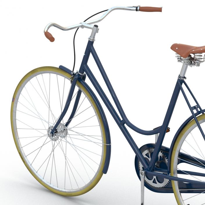 City Bike Blue 3D model