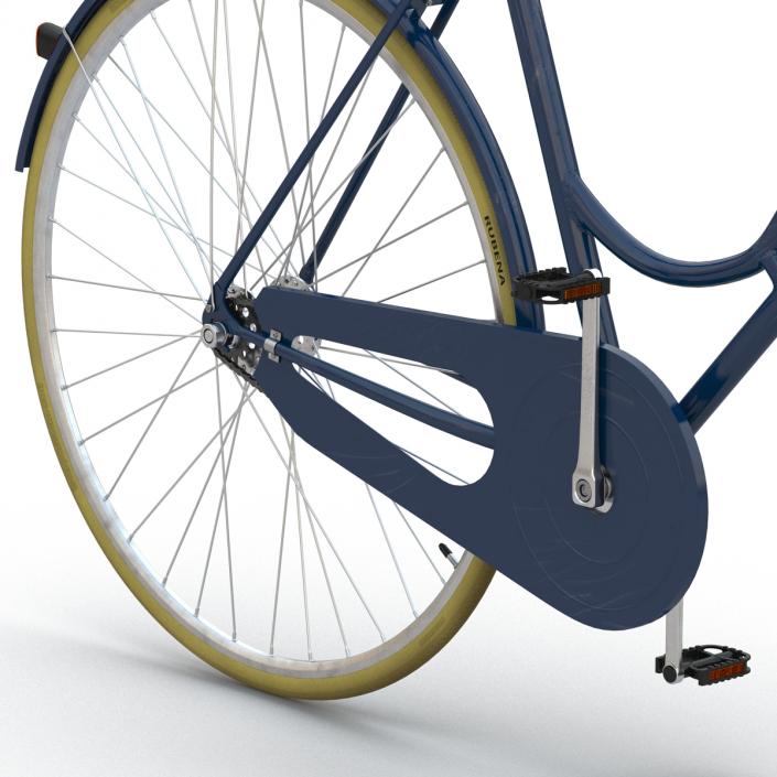 City Bike Blue 3D model