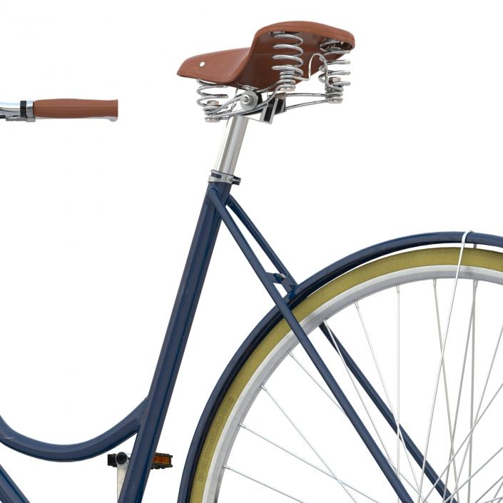 City Bike Blue 3D model