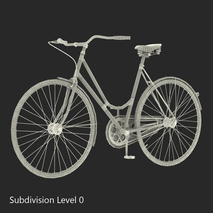 City Bike Blue 3D model