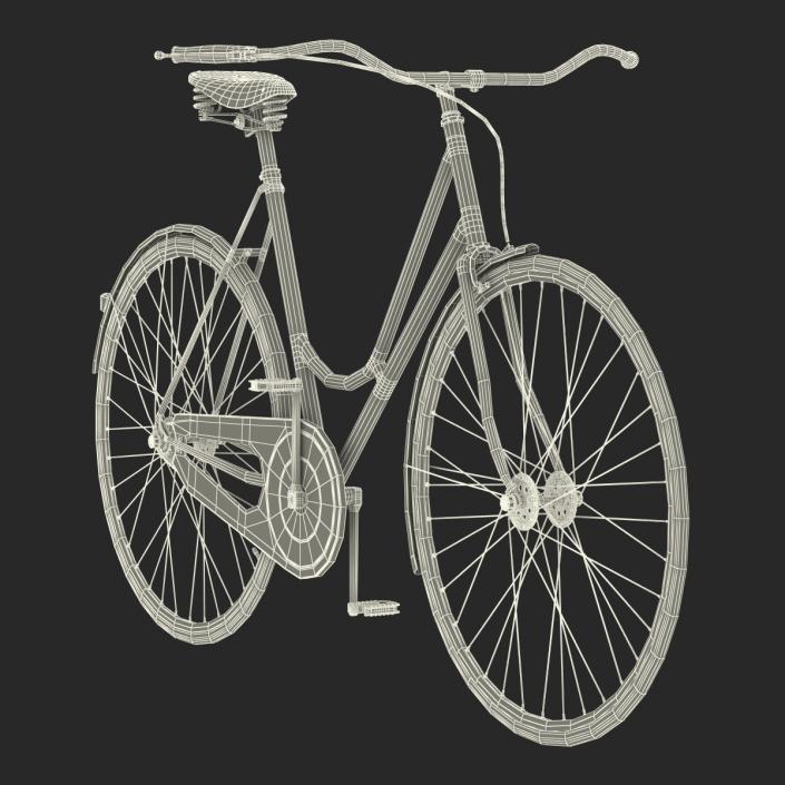 City Bike Blue 3D model