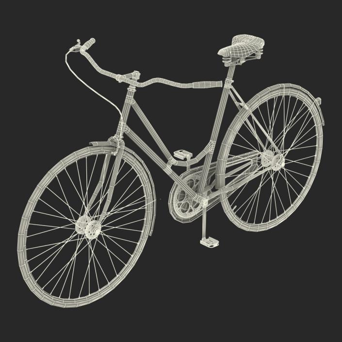 City Bike Blue 3D model