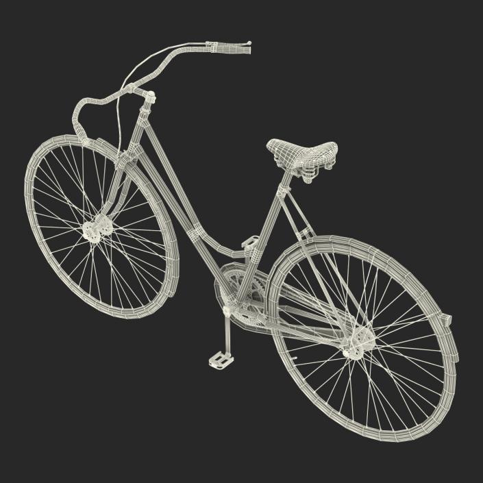 City Bike Blue 3D model