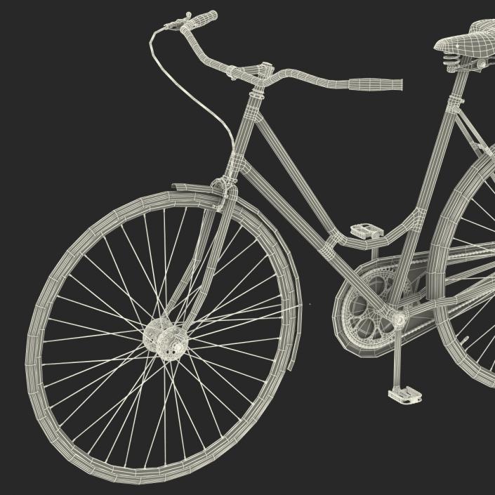 City Bike Blue 3D model