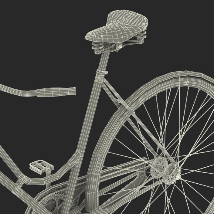 City Bike Blue 3D model