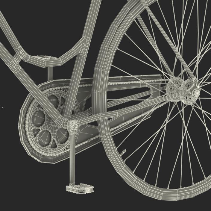 City Bike Blue 3D model