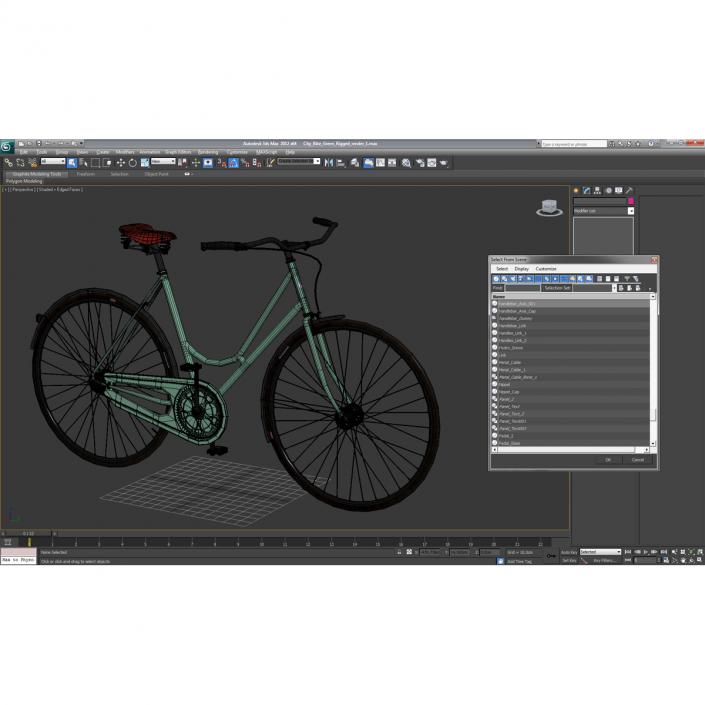 3D model City Bike Green