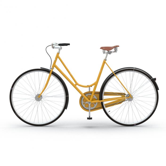 3D City Bike Yellow