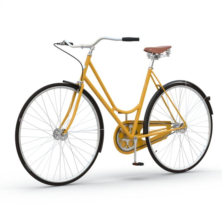 3D City Bike Yellow