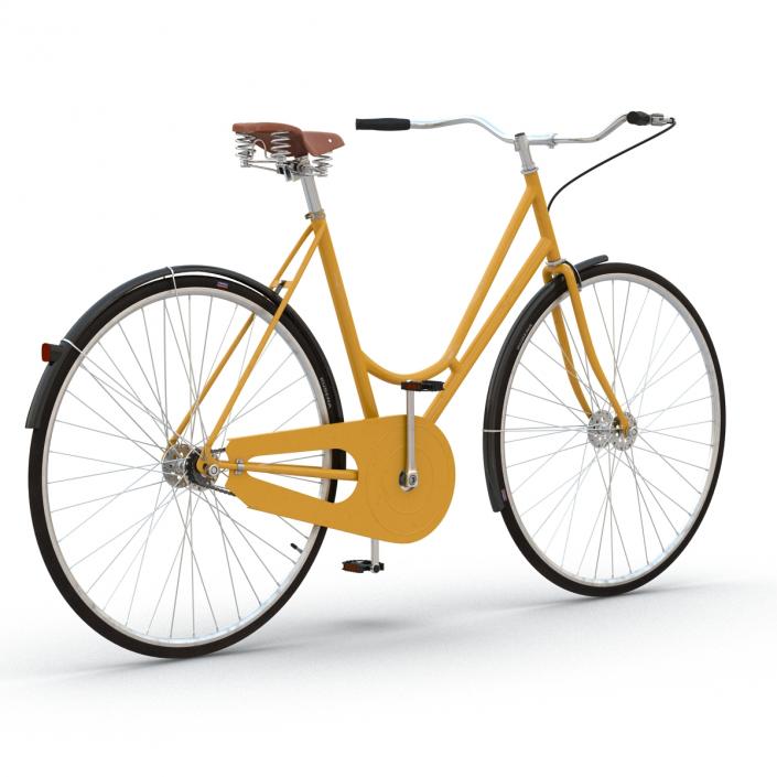 3D City Bike Yellow