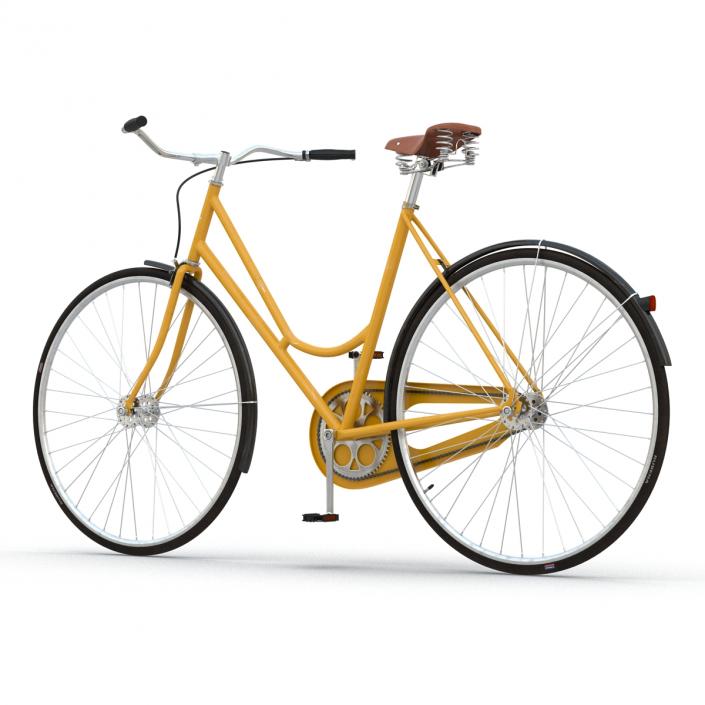 3D City Bike Yellow