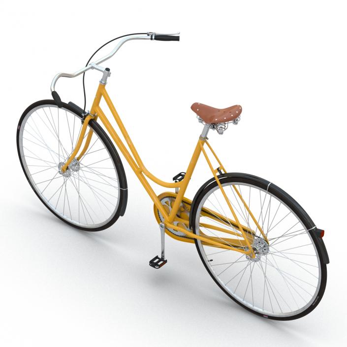 3D City Bike Yellow