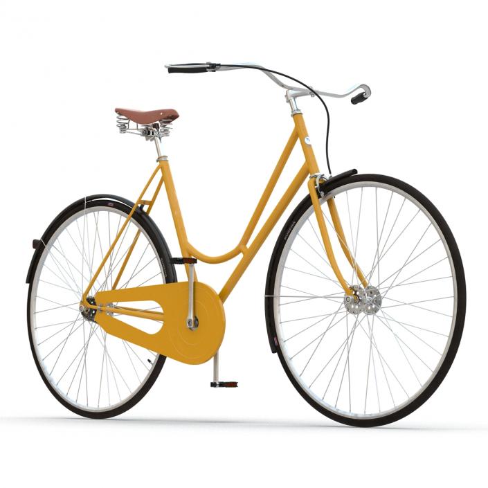 3D City Bike Yellow