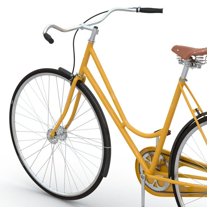 3D City Bike Yellow