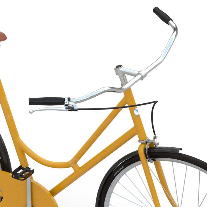 3D City Bike Yellow