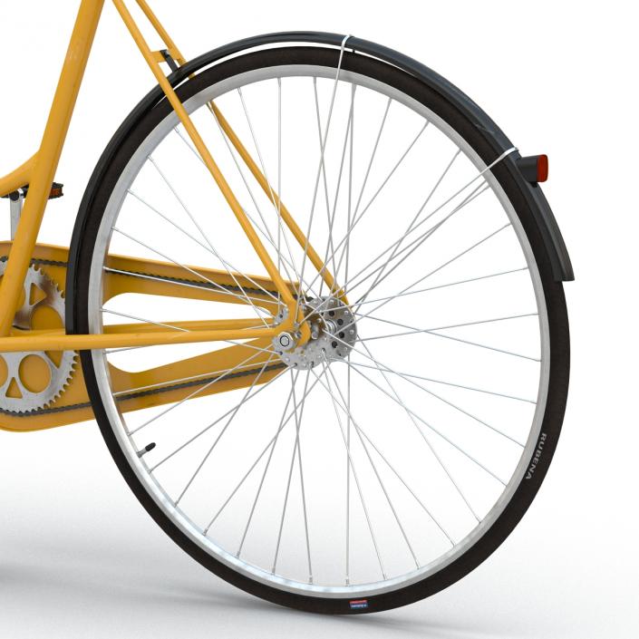 3D City Bike Yellow