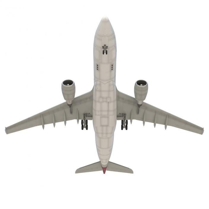 Jet Airliner Airbus A330-200 Qatar 3D model