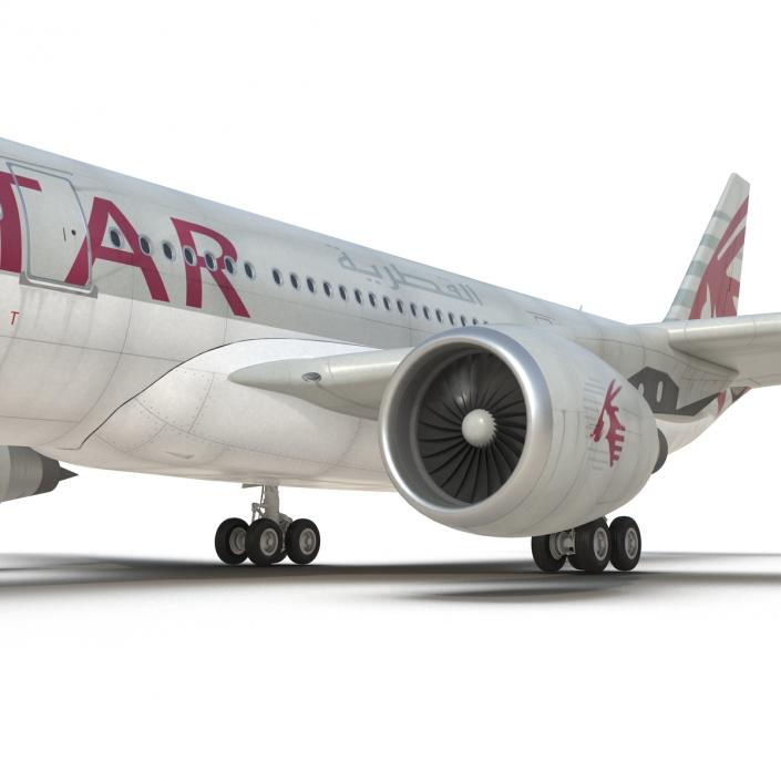 Jet Airliner Airbus A330-200 Qatar 3D model