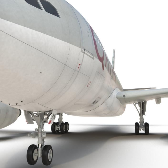 Jet Airliner Airbus A330-200 Qatar 3D model