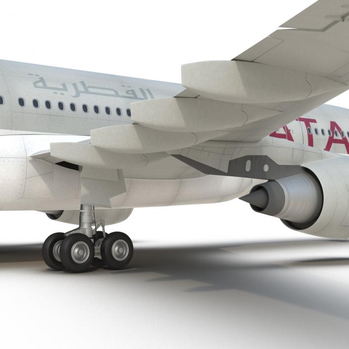 Jet Airliner Airbus A330-200 Qatar 3D model