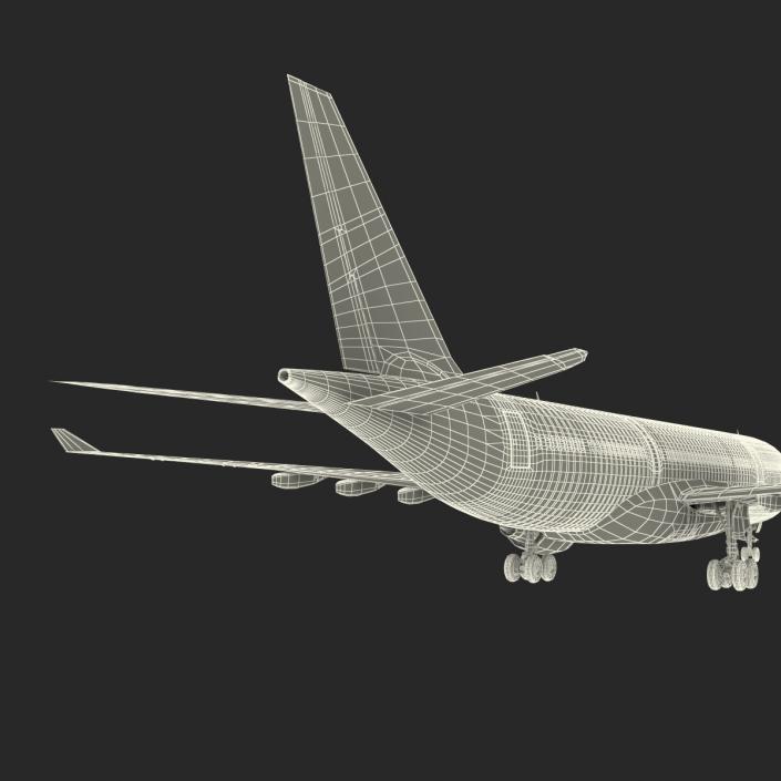 Jet Airliner Airbus A330-200 Qatar 3D model