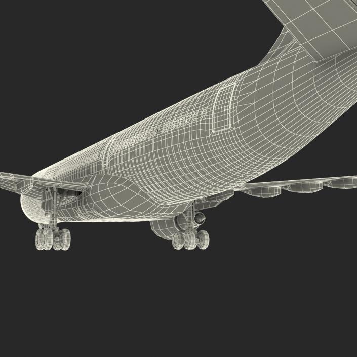 Jet Airliner Airbus A330-200 Qatar 3D model