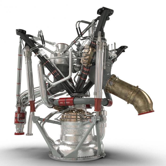 RS 68 Rocket Engine 3D model