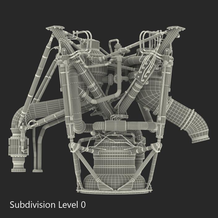 RS 68 Rocket Engine 3D model