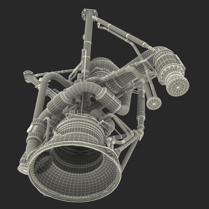 RS 68 Rocket Engine 3D model