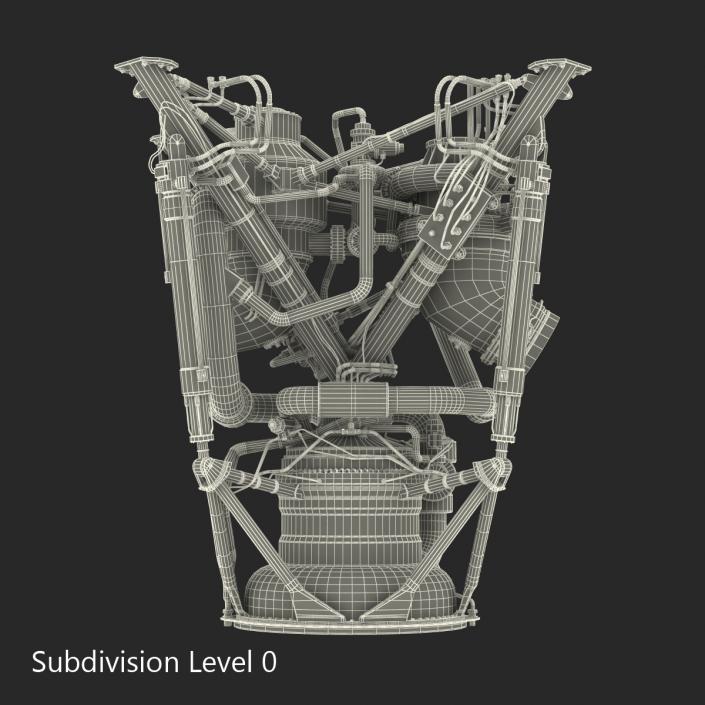 3D model Rocket Engine 2