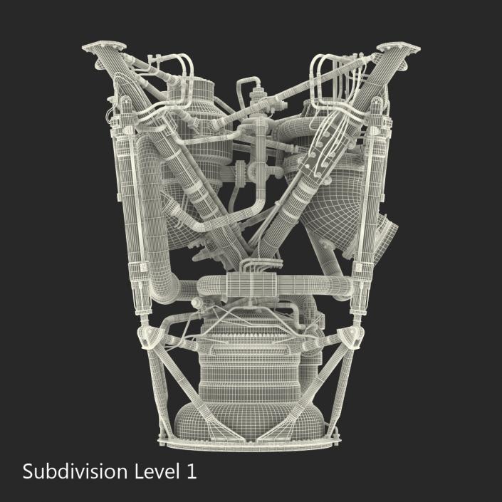 3D model Rocket Engine 2