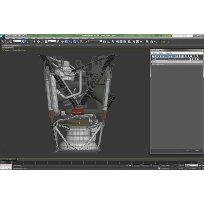 3D model Rocket Engine 2